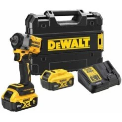 DeWALT Utensili - Avvitatore A Impulsi AKU 18V 406 Nm, 2 X Batterie 5,0 Ah XR DCF922P2T