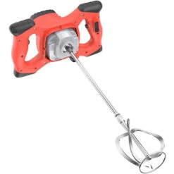 Miscelatore Cemento E Malta Da 2100 W Betoniera Elettrica Portatile Con 6 Velocità 0-930 Giri/Min Per Malta M14 Vernice Calcestruzzo Impastatore Con Cavo In Gomma Colore Arancione