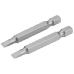 SET 2PZ INSERTI S2 PROLUNGATI A TAGLIO SL0,5X4,0X50MM TOLSEN