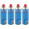 Set 4 Cartucce Gas Butano Da 227 Gr Ricarica Gas Ø70 X 20 Cm Ideale Per Barbecue