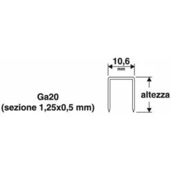 Punti 106x14 Mm 14 1000pz X Puntatrice Spillatrice 31va Manuale 41valex 1455565