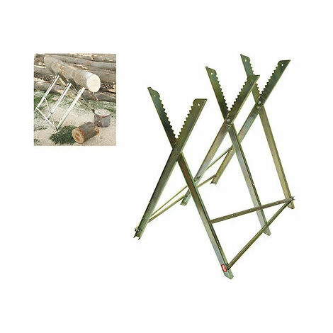 Cavalletto In Acciaio Pieghevole Taglialegna Per Tronchi In Legno Valex 1700509 4 Cavalletto In Acciaio Pieghevole Taglialegna Per Tronchi In Legno Valex 1700509 - immagine 4