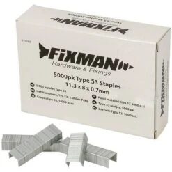 Fixman Punti Metallici Tipo 53 5000 P.zi 11,25 X 8 X 0,75 Mm