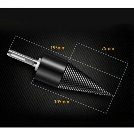 Spaccalegna, Manufatto Per Spaccare Tronchi (impugnatura Quadrata Φ32MM Con Quattro Fosse (per Martello Elettrico)) 2 Spaccalegna, Manufatto Per Spaccare Tronchi (impugnatura Quadrata Φ32MM Con Quattro Fosse (per Martello Elettrico)) - immagine 2