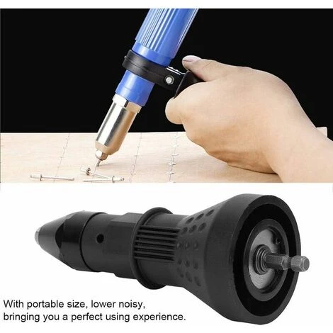 Pistola Per Rivetti Elettrica Pistola Per Rivetti Professionale Trapano A Batteria Adattatore Per Rivetti Pistola Per Rivetti Kit Per Incastonare Dadi Per Rivetti (Nero) 2 Pistola Per Rivetti Elettrica Pistola Per Rivetti Professionale Trapano A Batteria Adattatore Per Rivetti Pistola Per Rivetti Kit Per Incastonare Dadi Per Rivetti (Nero) - immagine 2