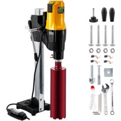 VEVOR 4450 W 220V Macchina Per Carotaggio 225 Mm Piattaforma Di Produzione Manuale Diamante Piattaforma Di Produzione A Centro Umido A Velocità Variab