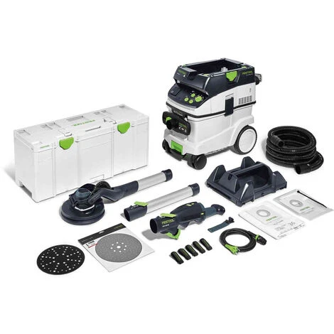 Festool LHS 2 225/CTM 36-Set LEVIGATRICE A STELO 400 W Ø 225 Mm + CTM E 36 AC UNITA' DI ASPIRAZIONE BIDONE ASPIRATORE 36l ASPIRAPOLVERE CLASSE M Cod. 576698 1 Festool LHS 2 225/CTM 36-Set LEVIGATRICE A STELO 400 W Ø 225 Mm + CTM E 36 AC UNITA' DI ASPIRAZIONE BIDONE ASPIRATORE 36l ASPIRAPOLVERE CLASSE M Cod. 576698