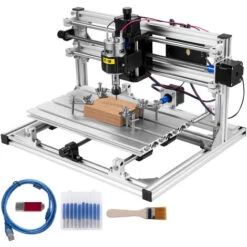 VEVOR CNC 3018 GRBL Controllo CNC Router Kit 3 Assi Macchina Del Router Di CNC Con ER11 E Prolunga Da 5 Mm Per Plastica Acrilica PCB PVC Intaglio Fresatrice Illing Area Di Lavoro 300x180x45mm