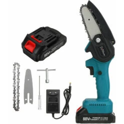 Motosega A Batteria KIWarm 18V 4'' Potatore A Batteria Motosega A Batteria 1 Sega Elettrica A Batteria