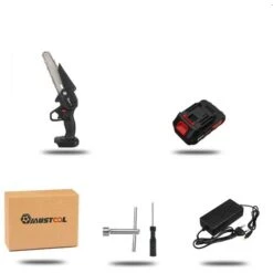 MUSTOOL 6 '' 18V Cordless Potatore Batteria Motosega Motosega Tronco Elettrico Sega 1 Batteria -Makitae Outlet 93344088 4