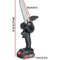 Batteria Motosega 6''18V Cordless Potatore Motosega Motosega Sega Elettrica 1 Batteria 7 Batteria Motosega 6''18V Cordless Potatore Motosega Motosega Sega Elettrica 1 Batteria -Makitae Outlet 93344340 3