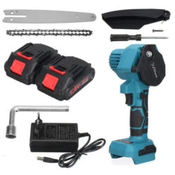 VIOLEWORKS 18V 8'' Sega A Catena Per Potatore A Batteria Senza Spazzole Motosega A Batteria Elettrica 2 Batterie 7 VIOLEWORKS 18V 8'' Sega A Catena Per Potatore A Batteria Senza Spazzole Motosega A Batteria Elettrica 2 Batterie -Makitae Outlet 93344399 3