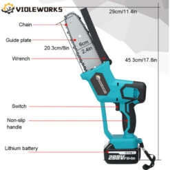 Motosega A Batteria A Batteria Da 288 V Con 2 Batterie Elettriche Portatili Motosega Da Giardino -Makitae Outlet 93355359 5