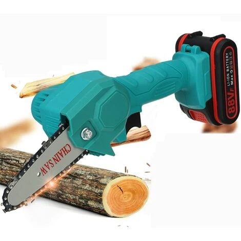 VIOLEWORKS 88V 1080W 4 Pollici Sega Portatile Per La Lavorazione Del Legno Motosega Batteria Potatore Elettrico Senza Fili (blu, 1 Batteria) 1 VIOLEWORKS 88V 1080W 4 Pollici Sega Portatile Per La Lavorazione Del Legno Motosega Batteria Potatore Elettrico Senza Fili (blu, 1 Batteria)