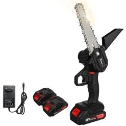 MUSTOOL 6''18V Cordless Potatore Motosega Batteria Motosega Tronco Elettrico Sega 2 Batterie