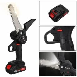 MUSTOOL 6''18V Cordless Potatore Motosega Batteria Motosega Tronco Elettrico Sega 2 Batterie -Makitae Outlet 93355443 5