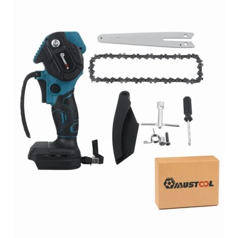 MUSTOOL 6 '' 18V 10000 RPM Brushless Cordless Potatura Motosega Batteria Motosega Tronco (senza Batteria) Con Coperchio 4 MUSTOOL 6 '' 18V 10000 RPM Brushless Cordless Potatura Motosega Batteria Motosega Tronco (senza Batteria) Con Coperchio - immagine 4