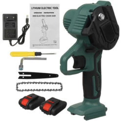 Motosega A Batteria Da 6 Pollici 2xBattery, Mini Motosega A Batteria Ricaricabile 9 Motosega A Batteria Da 6 Pollici 2xBattery, Mini Motosega A Batteria Ricaricabile -Makitae Outlet 93356129 5