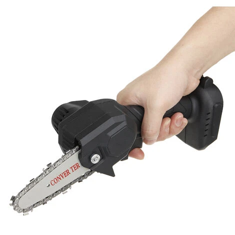 Motosega A Batteria 88VF 2 Batteria Sega Elettrica Portatile Registrazione Da Giardino Con Catena - Nera 2 Motosega A Batteria 88VF 2 Batteria Sega Elettrica Portatile Registrazione Da Giardino Con Catena - Nera - immagine 2