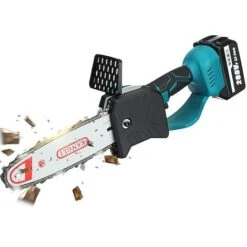 Motosega A Batteria 10 Pollici 22900mAh 2 Batterie Blu