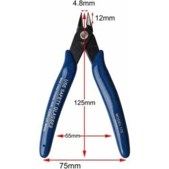 ZOLGINAH Tagliente Laterale, Forbici Laterali Yuanzi Utensile Da Taglio, Spelafili Pollice/Acciaio Per Cavi Elettrici, Riparazione Di Gioielli, Artigianato (4 Confezioni, Blu) -Makitae Outlet 93434502 3