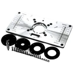 Tavola Fresatrice In Alluminio Tavola Fresatrice Tavola Fresatrice Utensili Per La Lavorazione Del Legno Fresa Anello Per Cintura Per Panca Per Falegnameria (1 Set)