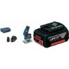 Bosch Professional GKF 12V-8 Rifilatore A Batteria, 2 Batterie Da 3.0 Ah, Caricabatteria, Valigetta L-BOXX, 12 V, Codolo Per Testa Di Fresatura 8 Mm + 1600A002U5 GBA Batteria, 18 V, 5.0 Ah, M-C