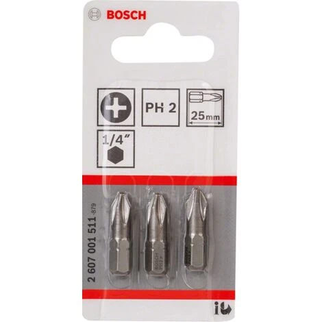 BOSCH - 3 BIT PH 2 MM 25 1 BOSCH - 3 BIT PH 2 MM 25