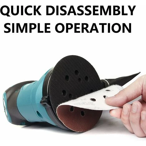 Lucidatrice Per Levigatrice Orbitale, 18v LXT Al Litio Ø 125mm Adatta Per Batteria Makita, Con 4 Pezzi Di Carta Vetrata + 2 Batterie Da 5,5 Ah + Caricatore DC18RC), Per Makita DBO180Z 3 Lucidatrice Per Levigatrice Orbitale, 18v LXT Al Litio Ø 125mm Adatta Per Batteria Makita, Con 4 Pezzi Di Carta Vetrata + 2 Batterie Da 5,5 Ah + Caricatore DC18RC), Per Makita DBO180Z - immagine 3