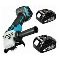Sostituzione Smerigliatrice Angolare A Batteria Da 800 W Per Makita DGA504Z, Disco Da Taglio Senza Spazzole Da 125 Mm Per Tagliare E Levigare + Batteria 2x5500 MAh (senza Caricabatterie)