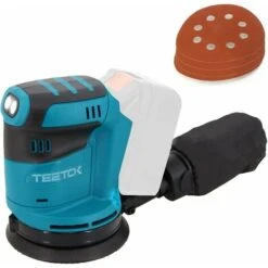 Levigatrice Orbitale A Batteria, Levigatrice 18V Ø 125mm, Adatta Per Batteria Makita, Con Carta Abrasiva 4PCS (batteria E Caricabatterie Non Inclusi)