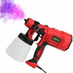 Spruzzatore Elettrico Per Pittura Murale E Pistola Per Verniciatura Recinzione, 3 Modalità Colore, Valvola Regolabile, Capacità 800 Ml, 500 W