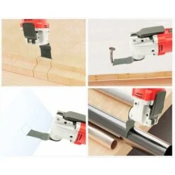 Multiutensile Oscillante Fai-da-te Multiutensile, 300 W Per Segare, Tagliare, 6 Velocità Variabili, Levigatura (10 Pezzi Di Carta Vetrata E 2 Per Tagliare, Levigare) -Makitae Outlet 94076580 5