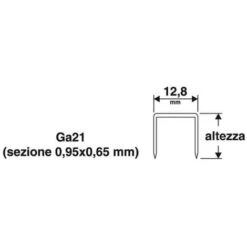 1000 Punti Graffette Per Puntatrice Chiodatrice H=6mm VALEX 1455625