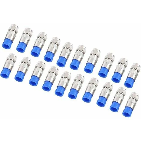 1Pc F Pinza A Crimpare Coassiale Pinza A Crimpare Strumento Spelafili 20Pcs Cavo Connettore Coassiale RG6 RG59 - 3 1Pc F Pinza A Crimpare Coassiale Pinza A Crimpare Strumento Spelafili 20Pcs Cavo Connettore Coassiale RG6 RG59 - - immagine 3