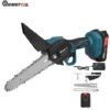 Motosega 21V 6'' Motosega A Batteria Potatore A Batteria 10000rpm Sega Elettrica 1 Batteria 1 Caricatore Blu