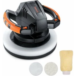 TACKLIFE Cera / Lucidatrice, Tampone Per Cera Per Auto Orbitale Casuale Da 10 Pollici Da 10 Pollici A Doppia Azione, Cavo Di Alimentazione Da 10 Piedi, Velocità Variabile, Con Cappucci E Guanti Per Lu