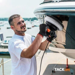 TACKLIFE Cera / Lucidatrice, Tampone Per Cera Per Auto Orbitale Casuale Da 10 Pollici Da 10 Pollici A Doppia Azione, Cavo Di Alimentazione Da 10 Piedi, Velocità Variabile, Con Cappucci E Guanti Per Lu -Makitae Outlet 95136968 5