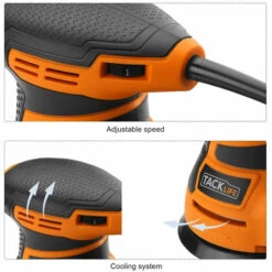 TACKLIFE Levigatrice Orbitale 300W, Velocità Regolabile(Max 13.000RPM), 12 125mm Dischi Abrasivi(6 80Grana, 6 180Grana), Raccolta Della Polvere, Levigatrice Rotorbitale Con Pulsante Di Bloccato-PRS 7 TACKLIFE Levigatrice Orbitale 300W, Velocità Regolabile(Max 13.000RPM), 12 125mm Dischi Abrasivi(6 80Grana, 6 180Grana), Raccolta Della Polvere, Levigatrice Rotorbitale Con Pulsante Di Bloccato-PRS -Makitae Outlet 95136974 3
