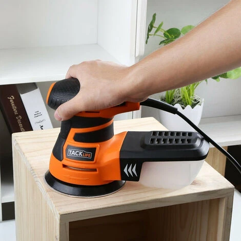 TACKLIFE Levigatrice Orbitale 300W, Velocità Regolabile(Max 13.000RPM), 12 125mm Dischi Abrasivi(6 80Grana, 6 180Grana), Raccolta Della Polvere, Levigatrice Rotorbitale Con Pulsante Di Bloccato-PRS 5 TACKLIFE Levigatrice Orbitale 300W, Velocità Regolabile(Max 13.000RPM), 12 125mm Dischi Abrasivi(6 80Grana, 6 180Grana), Raccolta Della Polvere, Levigatrice Rotorbitale Con Pulsante Di Bloccato-PRS - immagine 5
