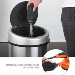 TACKLIFE Levigatrice Orbitale 280W, 6 Velocità(Max.13.000 Giri/min), 10 125mm Dischi Abrasivi(80Grana) E 3 Accessori Per Lucidatura Inclusi, Levigatrice Rotorbitale Con Raccolta Della Polvere-PRS02A -Makitae Outlet 95136976 4