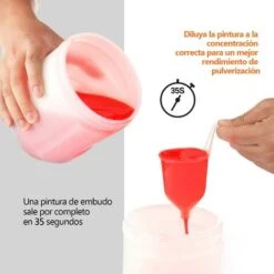 TACKLIFE Pistola A Spruzzo, Pistola Per Vernice Elettrica Con Flusso Massimo Di 800ml/min, 3 Modalità E 4 Ugelli Per Spruzzatura, Pistola Per Verniciatura HVLP Con Contenitore Da 900ml SGP15AC -Makitae Outlet 95136992 5