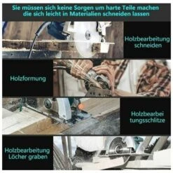 Set Di 3 Lame Per Sega Circolare In Carburo Di Tungsteno, 24T 48T 60T TCT Sah Per Legno Metallo E Alluminio (210 X 30 Mm) 8 Set Di 3 Lame Per Sega Circolare In Carburo Di Tungsteno, 24T 48T 60T TCT Sah Per Legno Metallo E Alluminio (210 X 30 Mm) -Makitae Outlet 96331770 4