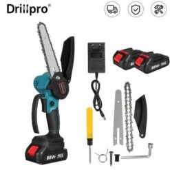 Motosega A Batteria Da 6 Pollici 88VF 2 Batteria Sega Elettrica Portatile Registrazione Da Giardino