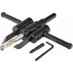 Kit Sega Circolare Regolabile Da 30 Mm A 120 Mm, Punta Da Trapano Per La Lavorazione Del Legno Per Cartongesso, Taglio Rotondo, Fori Per La Lavorazione Del Legno, Strumenti Fai Da Te (30-120 Mm)