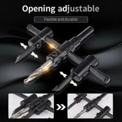 Kit Sega Circolare Regolabile Da 30 Mm A 120 Mm, Punta Da Trapano Per La Lavorazione Del Legno Per Cartongesso, Taglio Rotondo, Fori Per La Lavorazione Del Legno, Strumenti Fai Da Te (30-120 Mm) 8 Kit Sega Circolare Regolabile Da 30 Mm A 120 Mm, Punta Da Trapano Per La Lavorazione Del Legno Per Cartongesso, Taglio Rotondo, Fori Per La Lavorazione Del Legno, Strumenti Fai Da Te (30-120 Mm) -Makitae Outlet 97076001 4