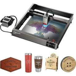 Macchina Per Incisione Laser Creality Falcon 2 22W Con Kit Air Assist, 25000 Mm/min Incisore Laser A Punto Compresso Per Legno, Metallo, Acrilico, Area Di Incisione 415 X 400 Mm