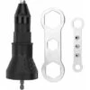Pistola Rivetto Pistola Elettrica Professionale Trapano Elettrico Cordless Adattatore Rivettatrice Kit Rivetto Noce Bidder Set Pistola Rivetto Per Rivetti (Nero)