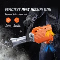 VEVOR Martello Demolitore Per Calcestruzzo 2200W 4 Punte A Scalpello Per 1350 BPM, Kit Di Martello Demolitore Elettrico 220V Per Lavorazione Su Cemento Mattoni Piastrelle Demolizione Per Muro 2200W 9 VEVOR Martello Demolitore Per Calcestruzzo 2200W 4 Punte A Scalpello Per 1350 BPM, Kit Di Martello Demolitore Elettrico 220V Per Lavorazione Su Cemento Mattoni Piastrelle Demolizione Per Muro 2200W -Makitae Outlet 97820045 5