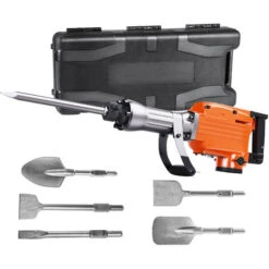 VEVOR Martello Demolitore Per Calcestruzzo 2200W 6 Punte A Scalpello Da 1400BPM